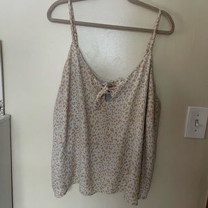 Animal print spaghetti strap tank